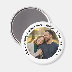 Aimant Ajoutez votre propre photo de couple pour vos 10 a