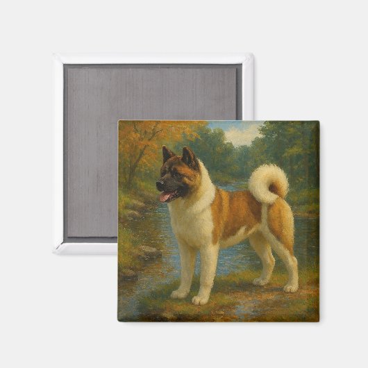 Aimant Akita (Recto/Verso)