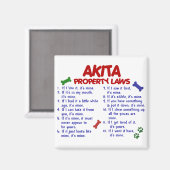 Aimant AKITA, lois sur la propriété 2 (Recto/Verso)