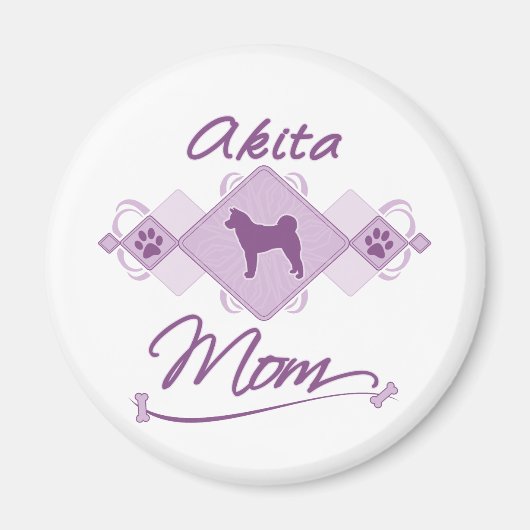 Aimant Akita Maman (Devant)