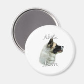 Aimant Akita Mom 2 (Recto/Verso)