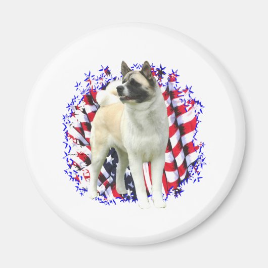 Aimant Akita Patriot (Devant)