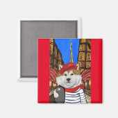 Aimant Akita Selfie (Recto/Verso)