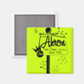 Aimant Akron Jojo et poulet (Recto/Verso)