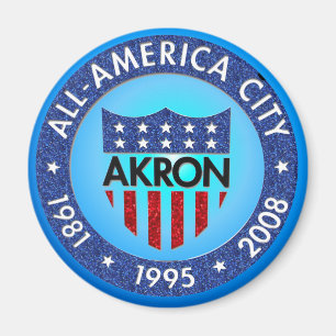 Aimant Akron tout l'aimant de ville de l'Amérique