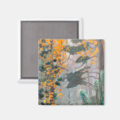 Aimant Akseli Gallen-Kallela - Forêt d'automne (Recto/Verso)