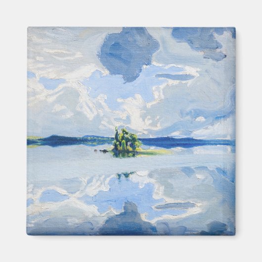 Aimant Akseli Gallen-Kallela - Nuages au-dessus d'un lac (Devant)