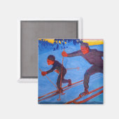 Aimant Akseli Gallen-Kallela - Skiers (Recto/Verso)