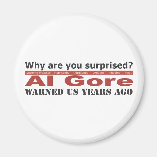 Aimant Al Gore nous a avertis (Devant)