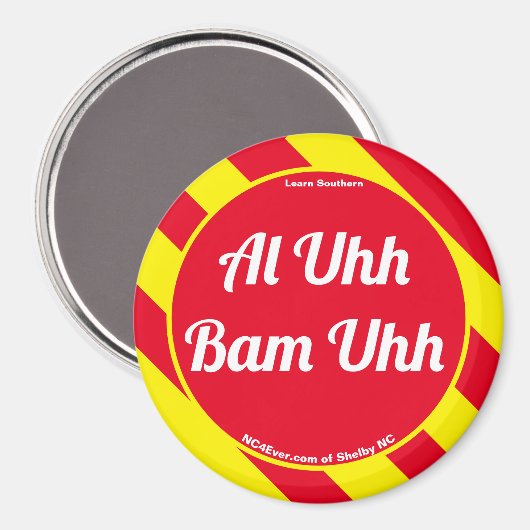 Aimant Al Uhh Bam Uhh Rouge/Jaune (Recto/Verso)