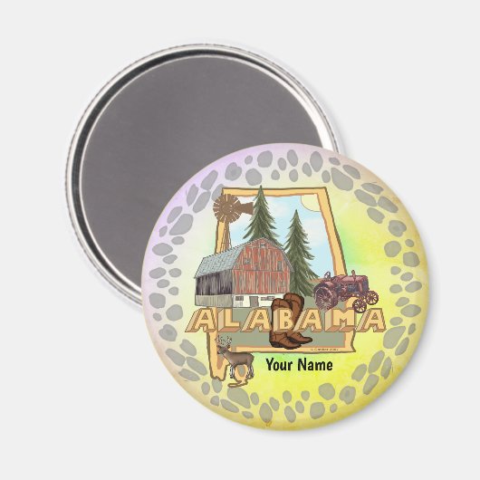 Aimant Alabama (Recto/Verso)