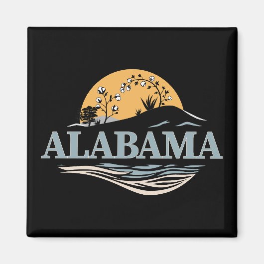 Aimant Alabama États-Unis d'Amérique (Devant)