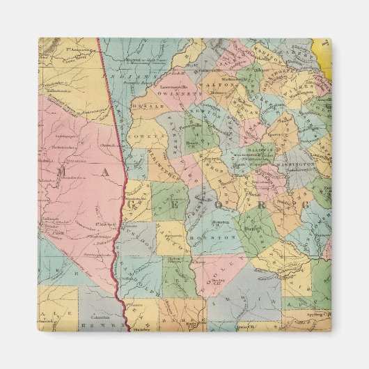 Aimant Alabama, Géorgie (Devant)