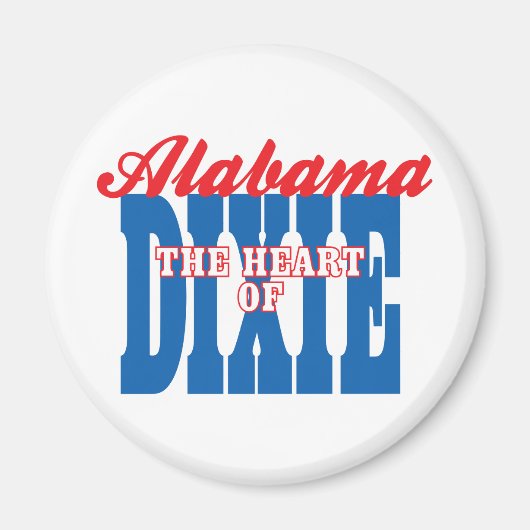 Aimant Alabama Heart of Dixie (Devant)