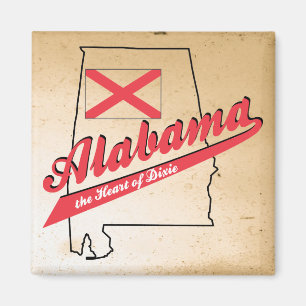 Aimant Alabama Heart of Dixie