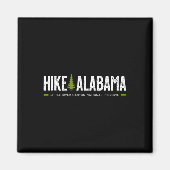 Aimant Alabama Hike Little River Canyon Tree Retro Graphi (Devant)