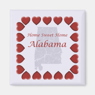 Aimant Alabama Home Sweet Home