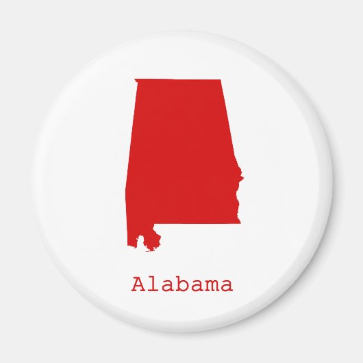 Aimant Alabama minimal États-Unis (Devant)