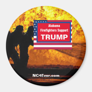 Aimant Alabama Pompiers soutien TRUMP Fridge
