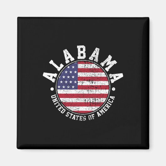 Aimant Alabama Vintage (Devant)