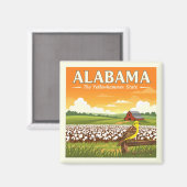 Aimant Alabama vintage (Recto/Verso)