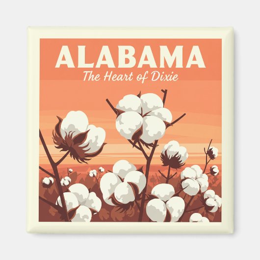 Aimant Alabama vintage (Devant)