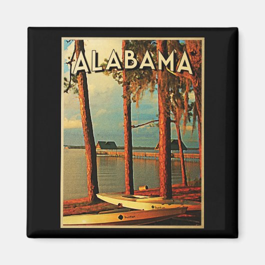 Aimant Alabama vintage (Devant)