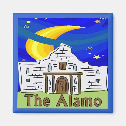 Aimant Alamo de nuit étoilée (Devant)