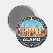 Aimant Alamo États-Unis (Recto/Verso)