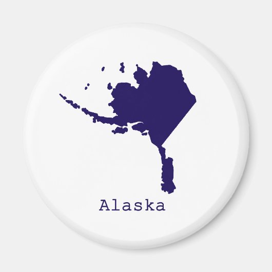 Aimant Alaska minimal États-Unis (Devant)