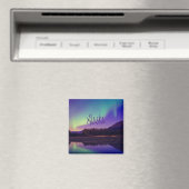 Aimant Alaska Northern Lights Mountains Lake (In Situ (Lave-vaisselle))