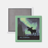 Aimant Alaska | Oie des aurores nordiques (Recto/Verso)