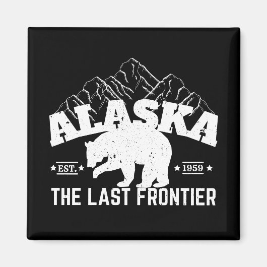 Aimant Alaska The Last Frontier Ours Polaire (Devant)