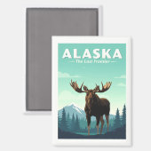 Aimant Alaska vintage (Recto/Verso)