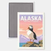 Aimant Alaska vintage (Recto/Verso)