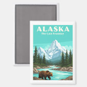 Aimant Alaska vintage (Recto/Verso)