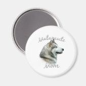 Aimant Alaskan Malamute Maman 2 (Recto/Verso)