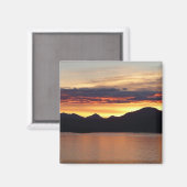 Aimant Alaskan Sunset I Belle photographie Alaska (Recto/Verso)
