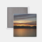 Aimant Alaskan Sunset II Belle photographie de l'Alaska (Recto/Verso)