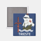 Aimant Albergo Columbia Gênes ~ Trieste (Recto/Verso)