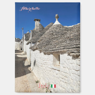 Aimant Alberobello trulli en Italie, voyage à Bari