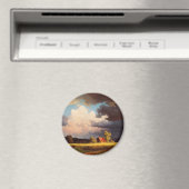 Aimant Albert Bierstadt peinture, Paysage Bavarois Thro (In Situ (Lave-vaisselle))