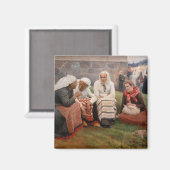 Aimant Albert Edelfeel - Femmes à l'extérieur de l'église (Recto/Verso)