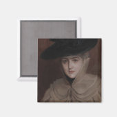 Aimant Albert Edelfeel - Portrait d'une jeune femme (Recto/Verso)