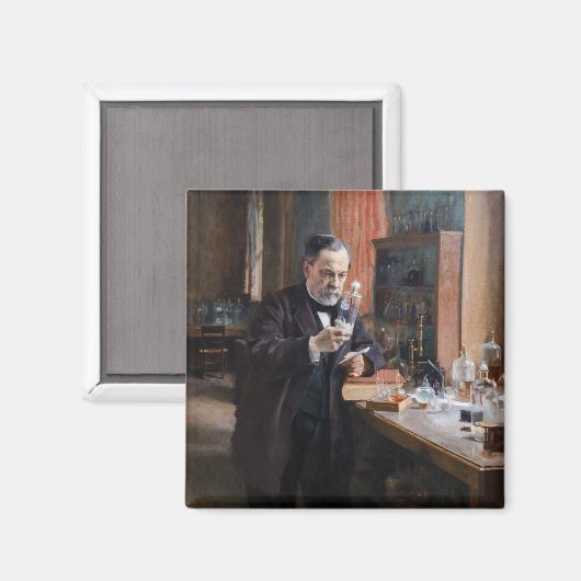 Aimant Albert Edelfeue - Portrait de Louis Pasteur (Recto/Verso)