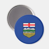 Aimant Alberta Drapeau Canada symbole de province (Recto/Verso)