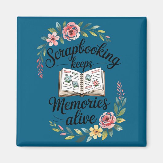 Aimant Album scrapbooking mignon (Devant)
