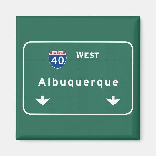 Aimant Albuquerque New Mexico nm Interstate Highway : (Devant)