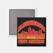 Aimant Albuquerque, Nouveau-Mexique (Recto/Verso)