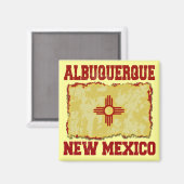 Aimant Albuquerque, Nouveau-Mexique (Recto/Verso)